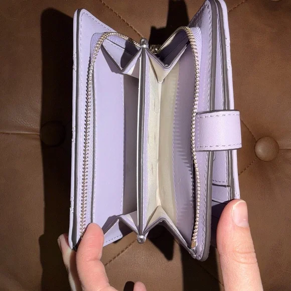 Kate Spade Light Purple Quilted Wallet - Picture 2 of 3